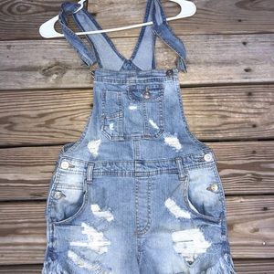 Jean-Like Rue 21 Romper (WORN ONCE)
